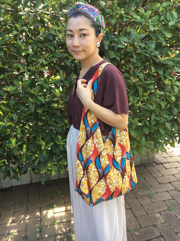 衣服の端切れで製作※こちらのターバンは他社製