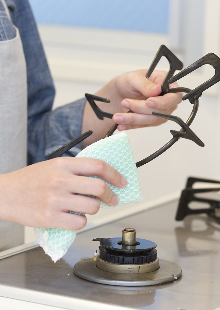 ガスコンロの掃除