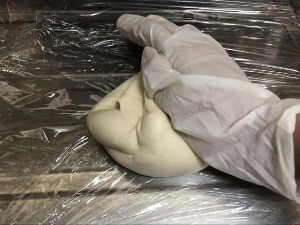 足踏みが終わったところ