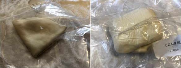 左:足踏み1回目 右:足踏み4回目