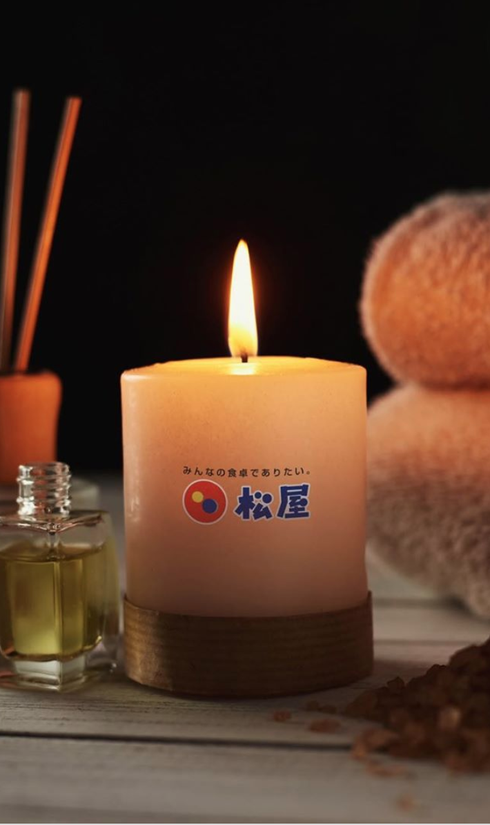 松屋のキャンドル・商品化の予定はなし