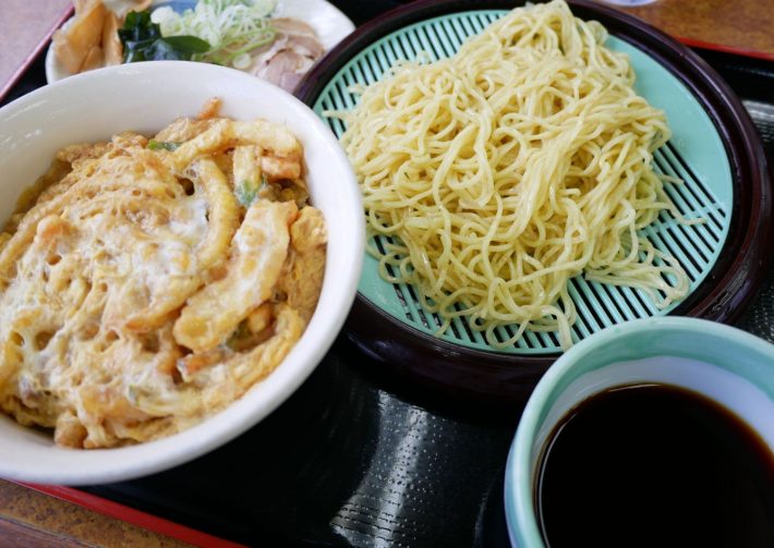 かき揚げ丼セット立ち食いそば屋