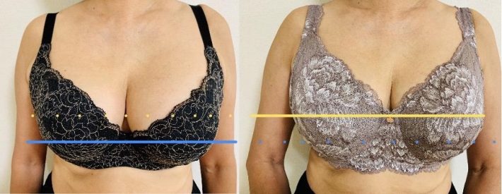 バストをしっかり引き上げてくれるフルカップ