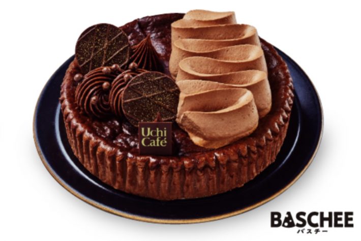クリスマスバスチー　バスク風ショコラチーズケーキ 5号（画像：ローソン公式サイトより）
