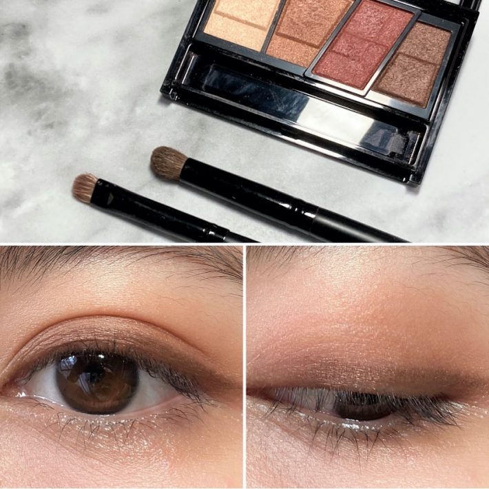 チップを使ったアイメイクと比べるとムラがない