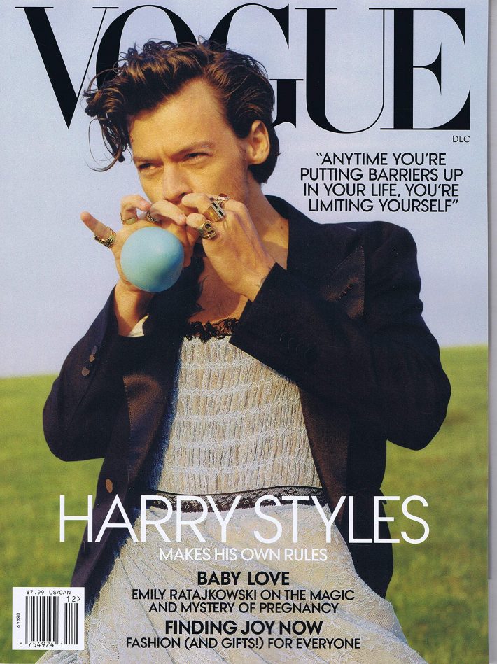 ハリーが表紙を飾った米VOGUE誌＜2020年12月号＞ （※画像：Amazonより）