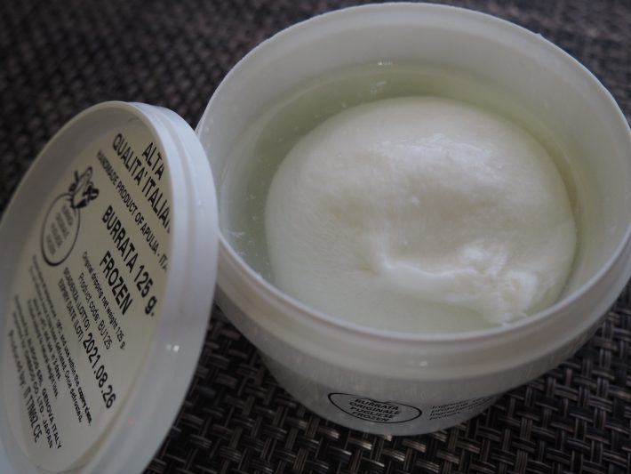 ブッラータは冷蔵で24時間解凍