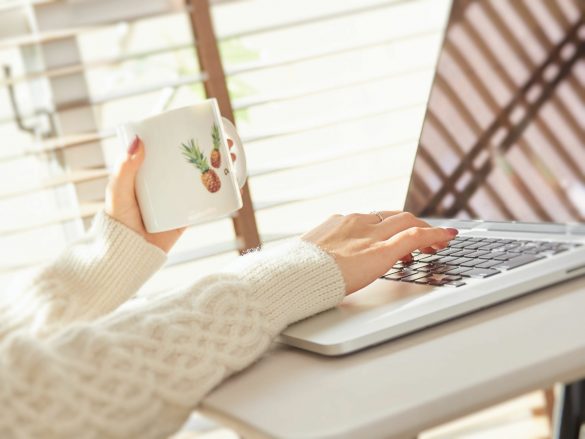 コーヒー　パソコン