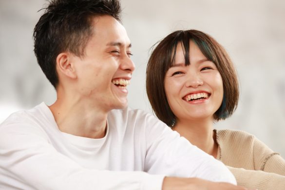 笑顔のカップル