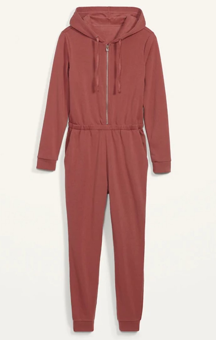 Cozy Zip-Front Hoodie Jumpsuit for Women（画像：オールドネイビー　オンラインストアより）