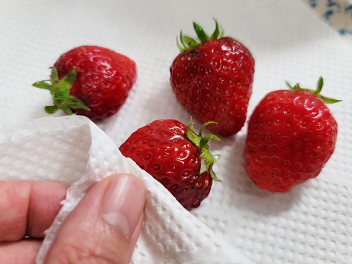 いちごの食べ方