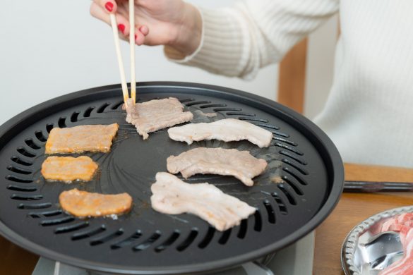 おうちで“ソロ焼肉”には焼肉プレートが大活躍
