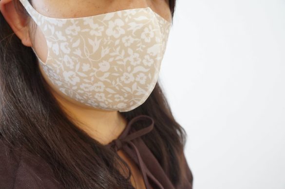 MOUSSY FLORAL PRINT フェイスガード(1210円)/サイズ 約12×20㎝