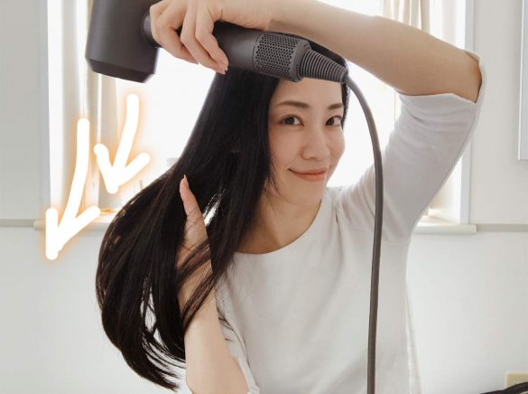 ドライヤーの風向き