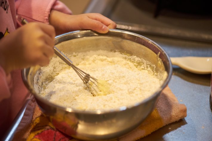 パンケーキ作り