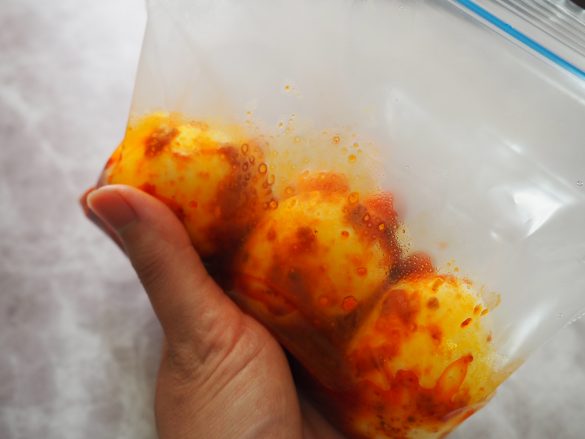 まんべんなく絡むように軽く馴染ませる