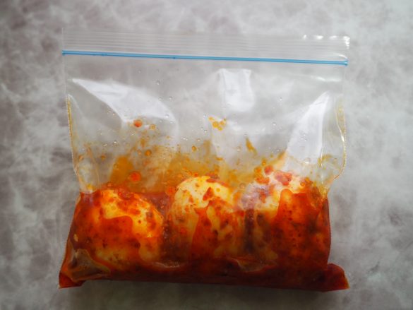 あとは、冷蔵庫のなかで半日ほど寝かせたら完成