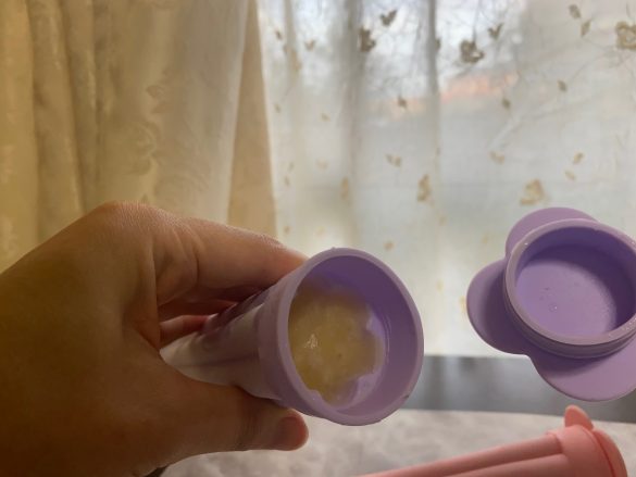 翌朝にはしっかりと凍っていました