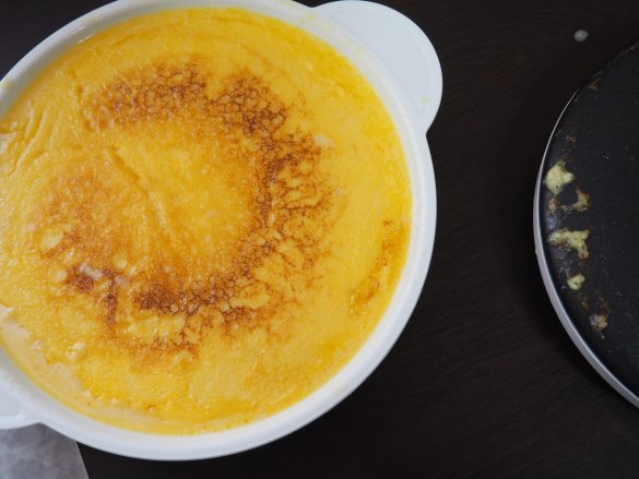 生地がつかずにトレーの中にポチャン