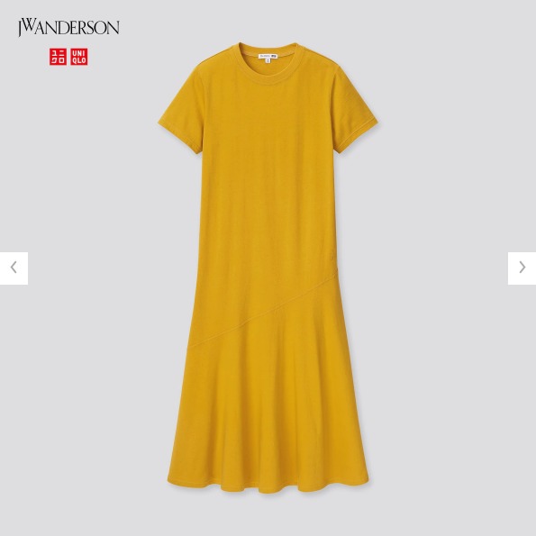 ユニクロ「コットンフレイドヘムワンピース（半袖）」