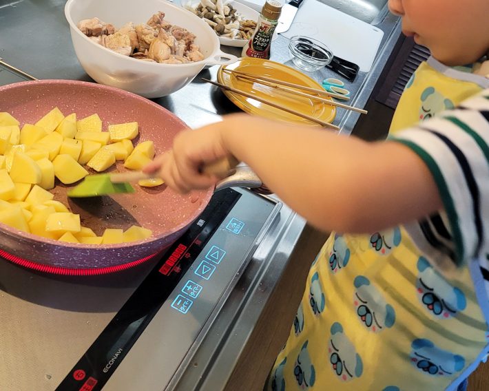 子どもが全工程を一人でやるのは大変