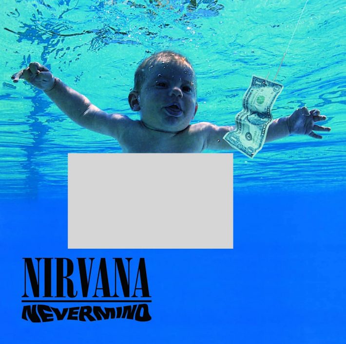 アルバム『ネヴァーマインド』のジャケット写真 （※画像を一部編集しています）