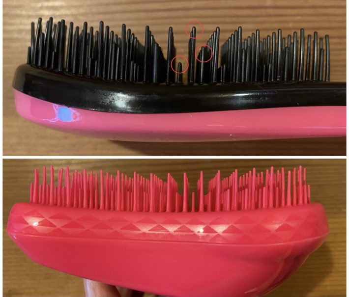 上：ダイソー 下：タングルティーザー