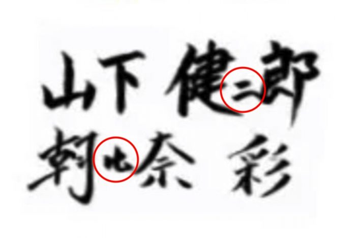 1か所だけ極端に小さい字が入っている「大字小字混合型」は、波乱万丈を好む傾向