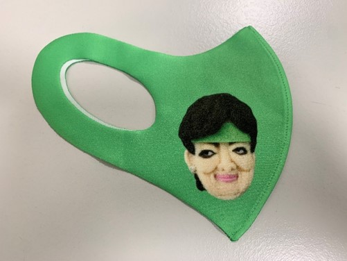 清水ミチコさんモノマネマスク（画像：株式会社文藝春秋プレスリリースより）