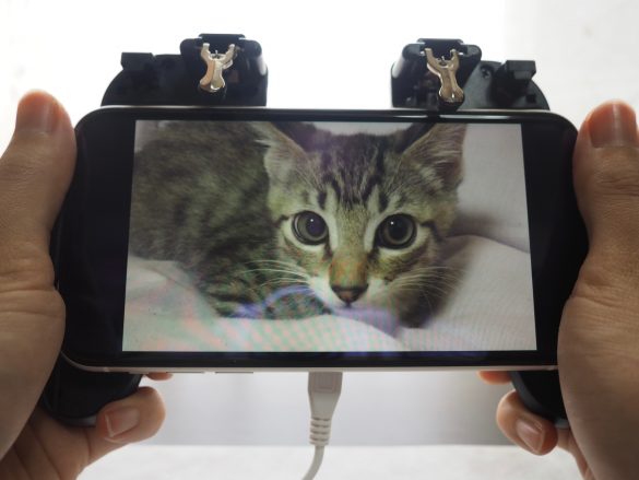 グリップを握ると指先にも風を感じる