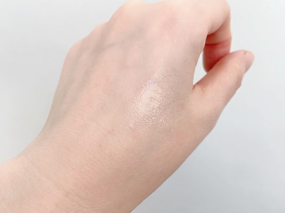 塗ったところがツヤツヤに