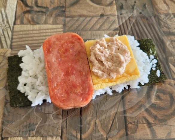 具材を乗せた状態