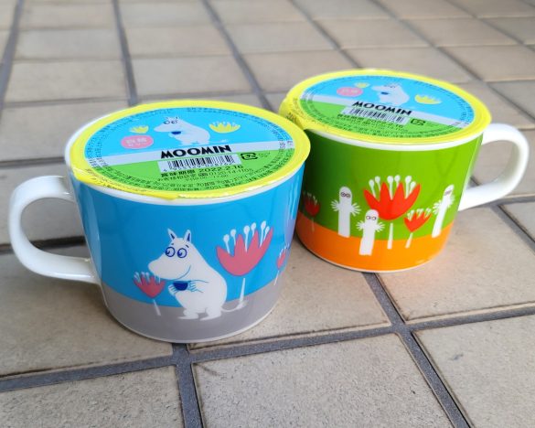 たらみムーミンマグ&白桃ゼリー 各675円