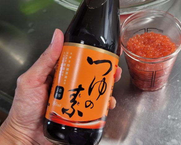 味付けは、お好みのめんつゆ(3倍濃縮タイプ)のみ