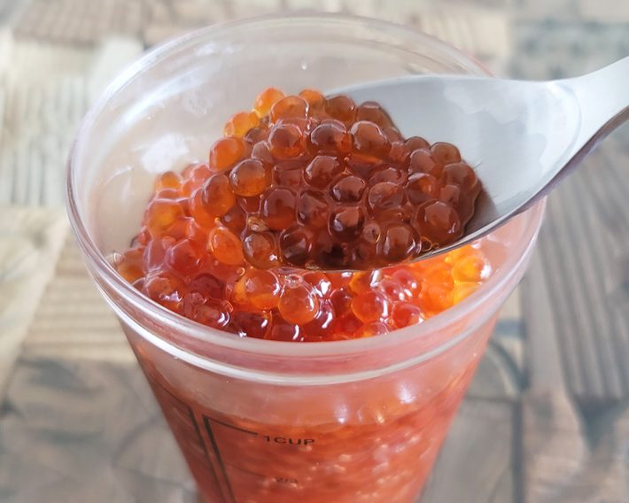 翌日の状態。とろりと濃厚さが出て、見るからにおいしそう