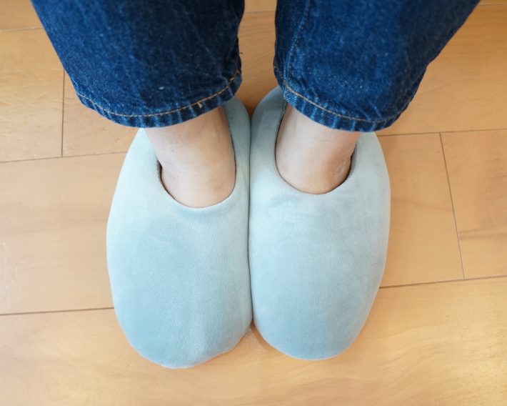 履いてみると、こんな感じ