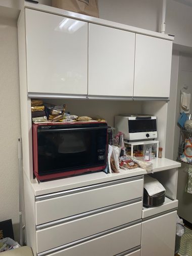 ×西にオーブンやトースター