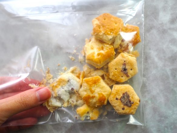 ザクザク感を残すように潰すのがポイント