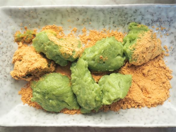 きな粉をつければそれっぽくなります。