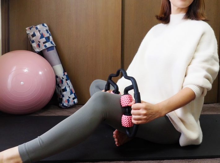 カッチリ太ももが挟まれて新鮮な感覚