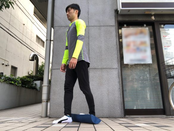 3. 足首～ふくらはぎをしっかり伸ばしましょう。