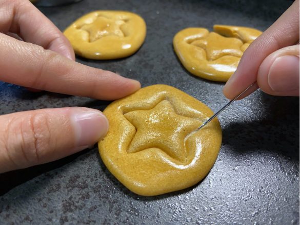 手縫い針でダルゴナに挑戦してみた