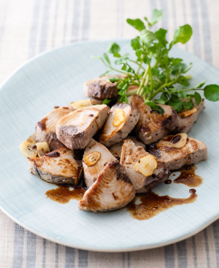 かつおステーキ バルサミコソース