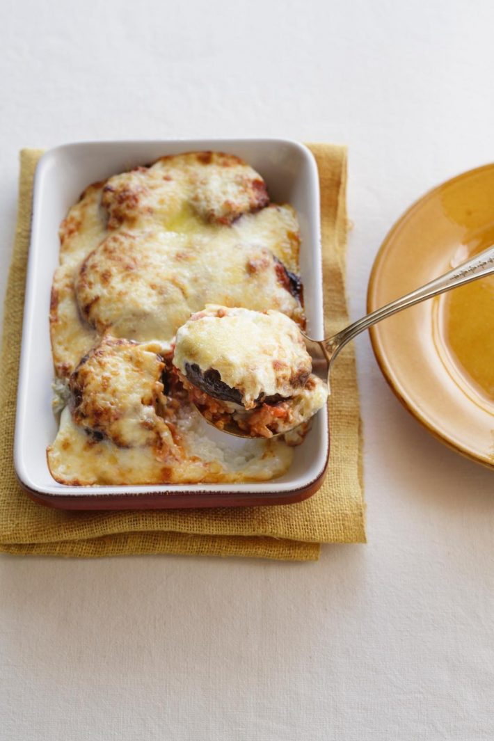 ＜なすのグラタンドリア風＞　材料（2人分）