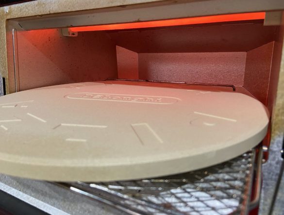 250℃でピザストーンを予熱