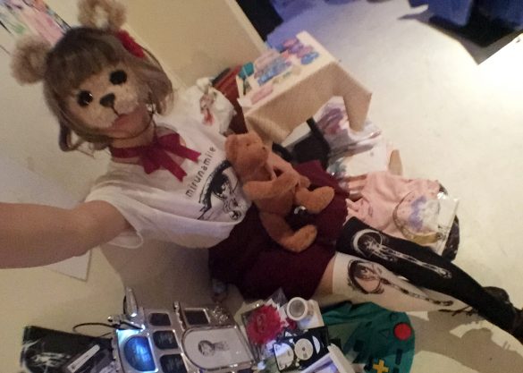 millnaさんが始めて作った仮面。2015年の作品。