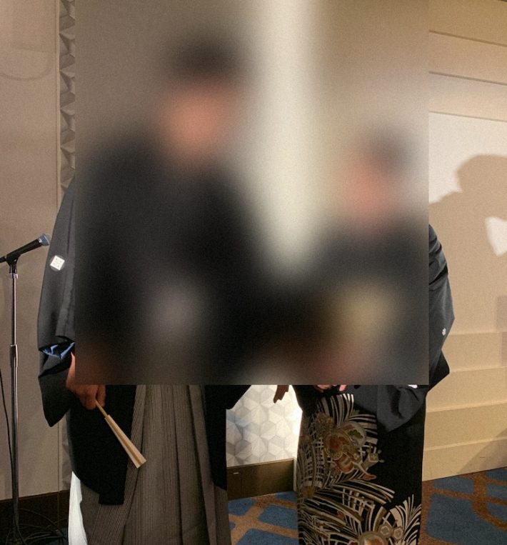 再婚を発表した父母たち（提供・ルミさん）