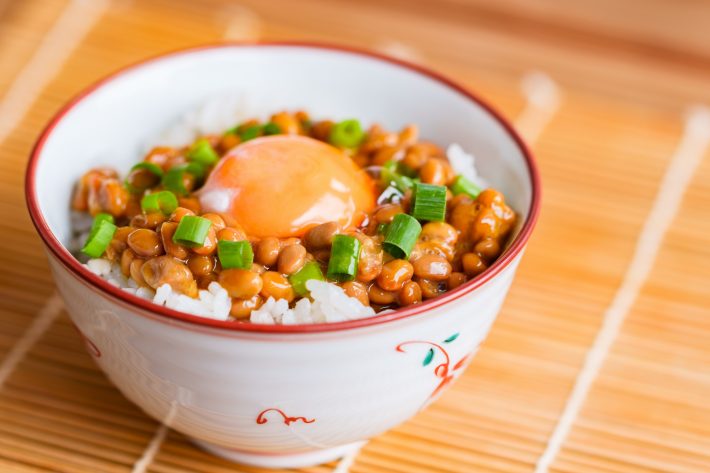 納豆　卵かけご飯