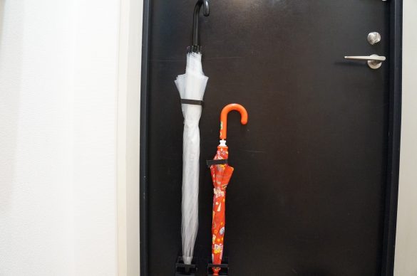 傘のサイズに合わせて調整できる