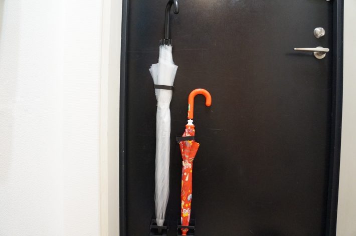 傘のサイズに合わせて調整できる